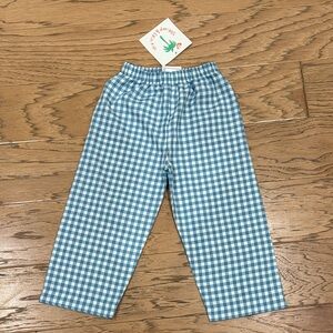 Blue Gingham Shrimp And Grits Pants